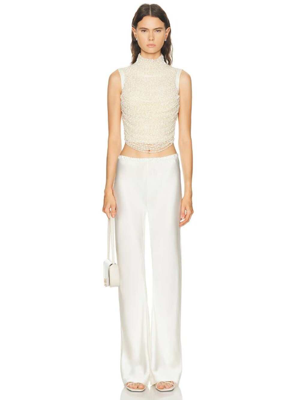 Cult Gaia Taraji Sleeveless Top in Pearl Draped - Picture 5 of 6